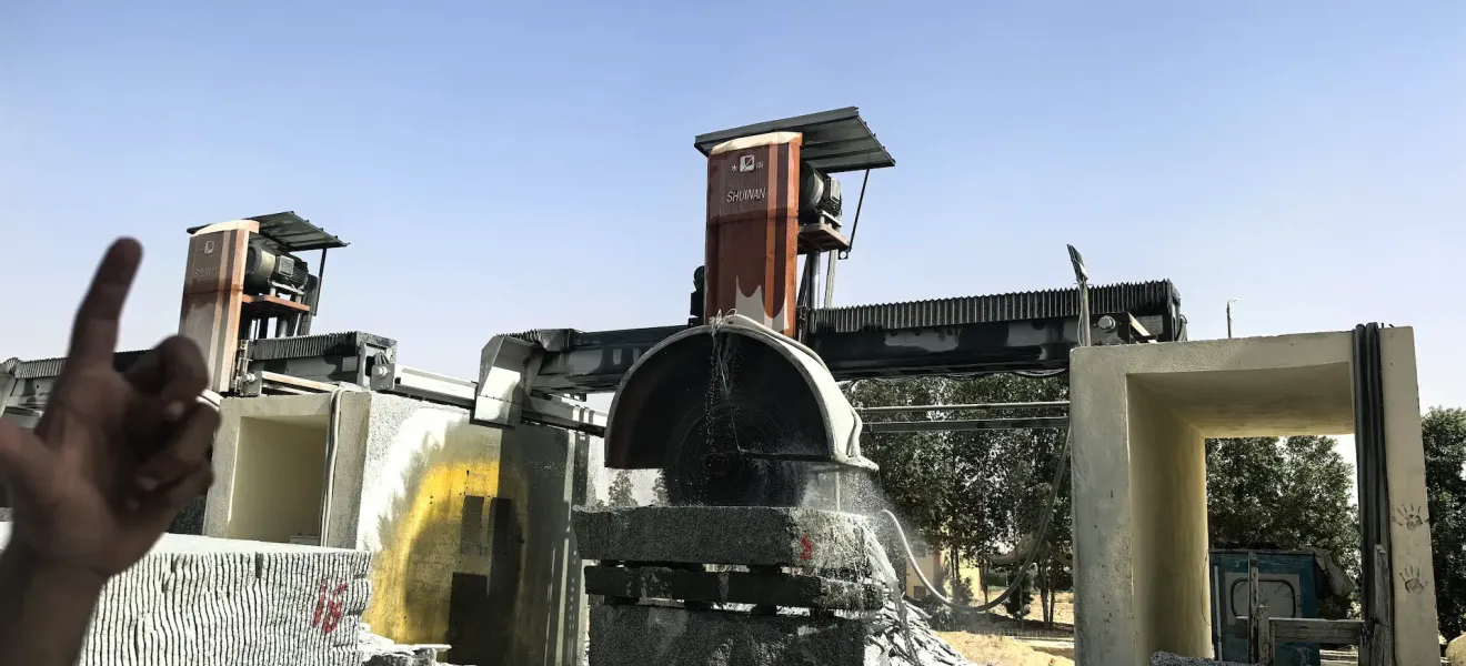 Block cutting machine For Granite