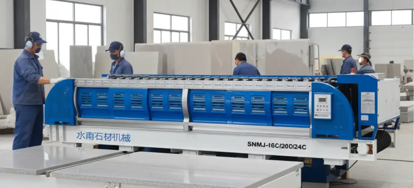 Polishing Machine For Marble at working