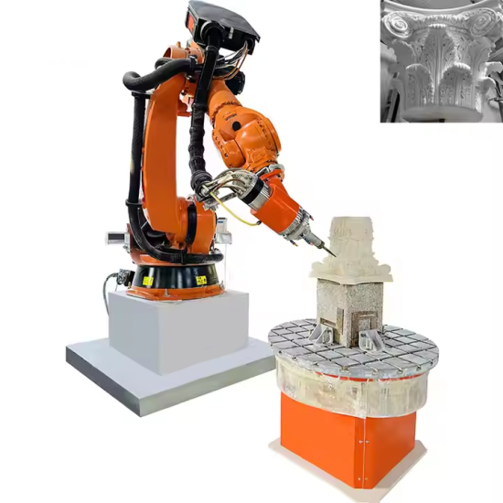 Marble Stone Carving Engrave 7 Axis Robot Arm CNC 3d Sculpture Engraving