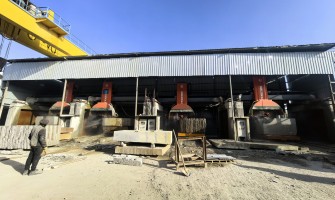 Visiting a Stone Factory in Saudi Arabia Equipped with Four Bridge Stone Cutting Machines